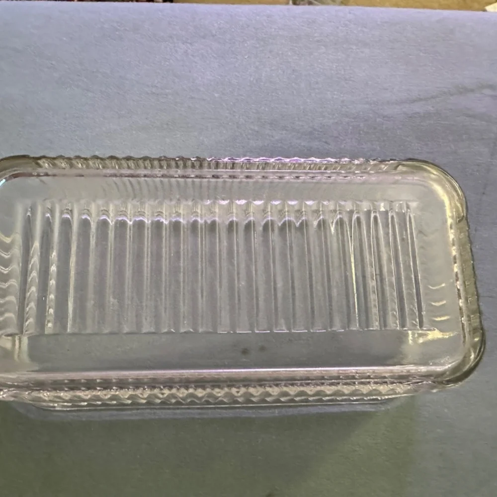 Vintage Federal Clear Glass Refrigerator Dish
